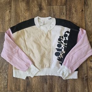 Free People Movement Intercept Colorblock Graphic Pullover XS